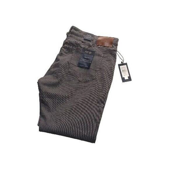 34 Heritage Mens 46x34 Charisma Diagonal Gray Jeans SOFT Comfort Rise Pants